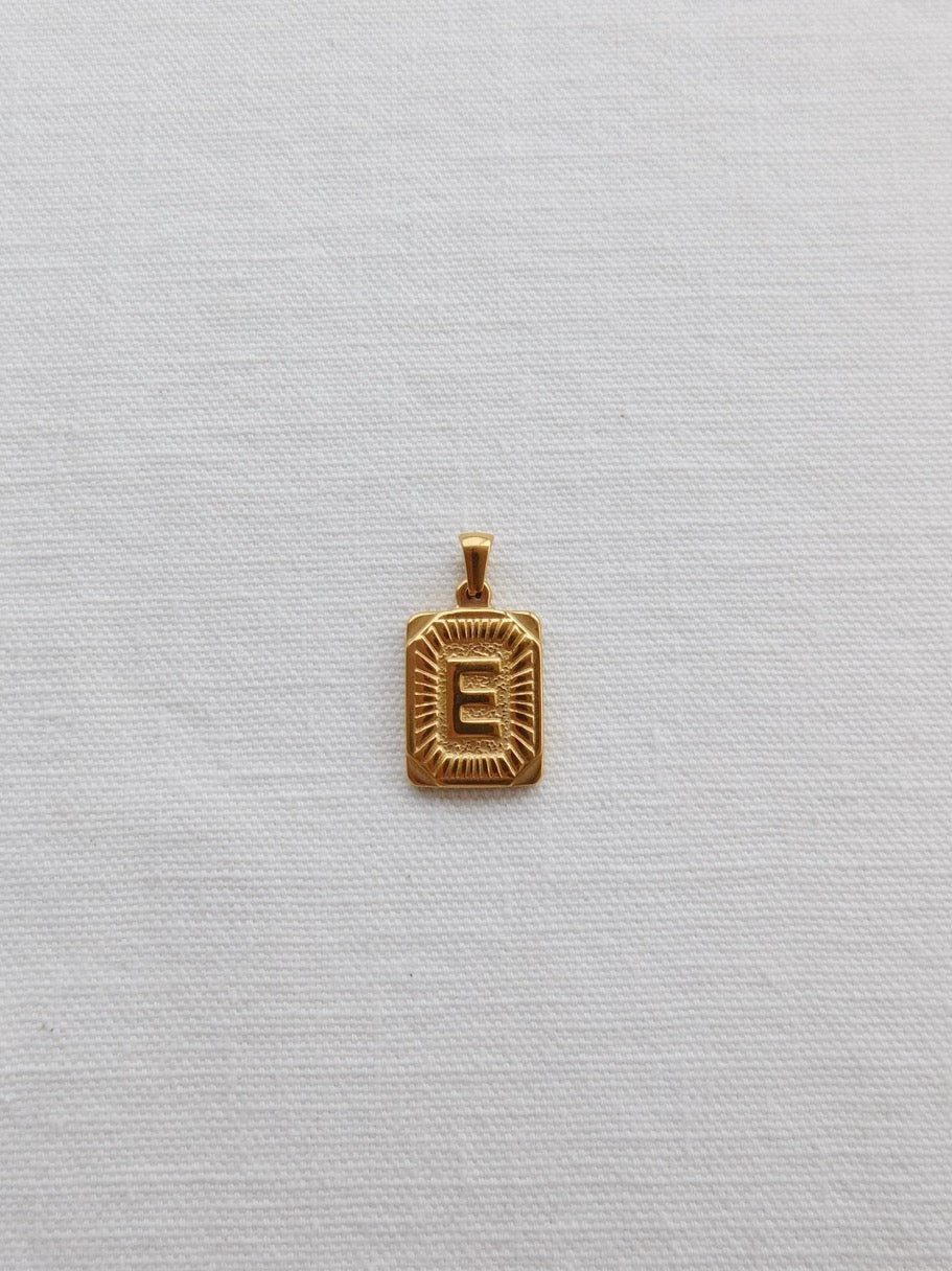 Rectangle Letter Pendant