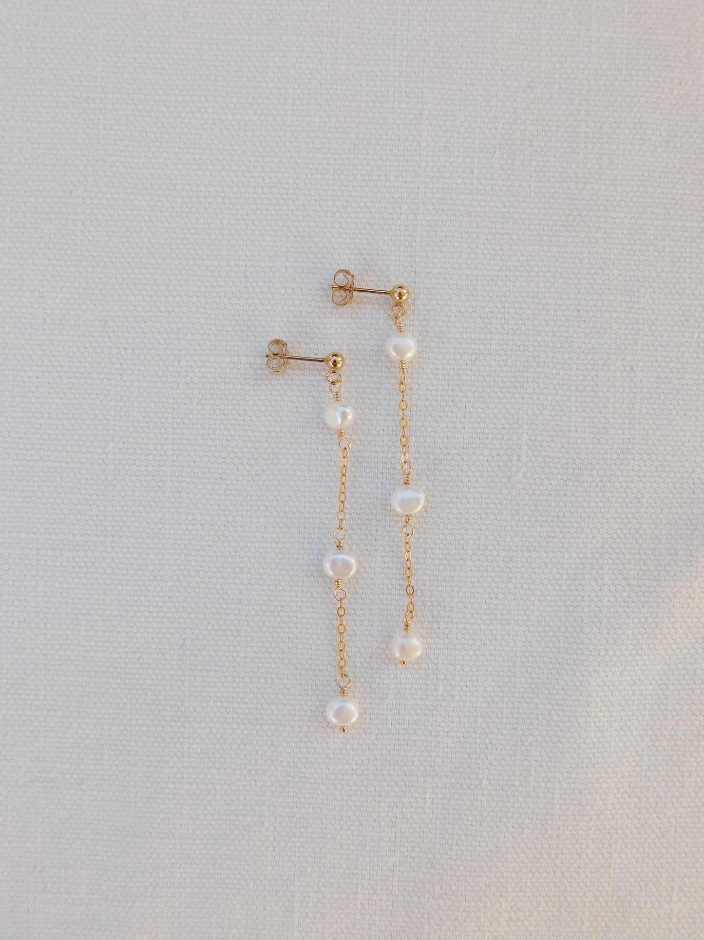 Pearl Stud Dangles