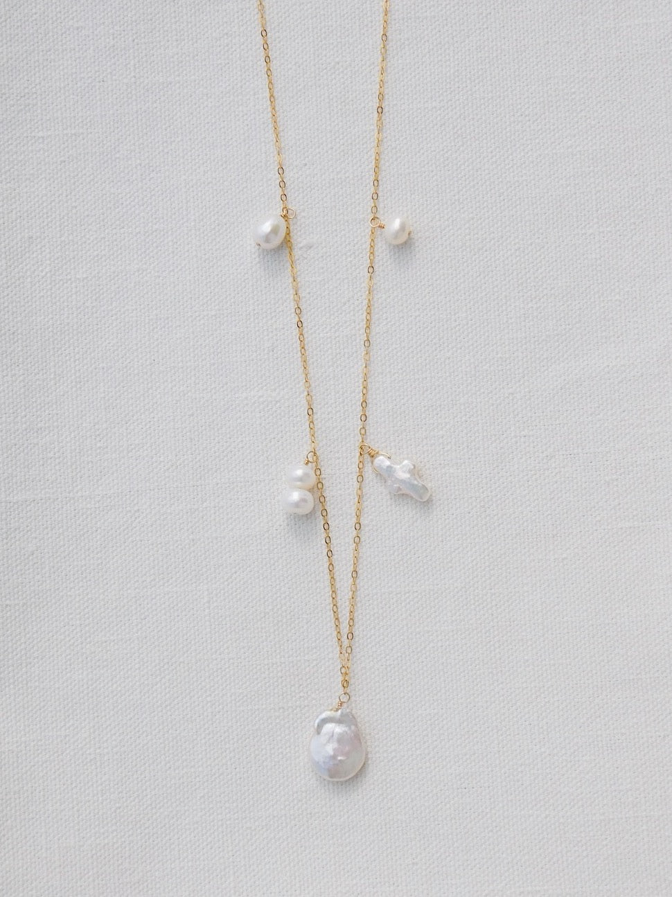 Freshwater Pearl Charm Necklace