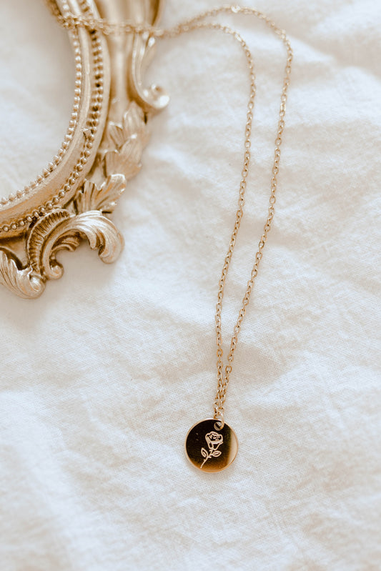 Birth Flower Necklace