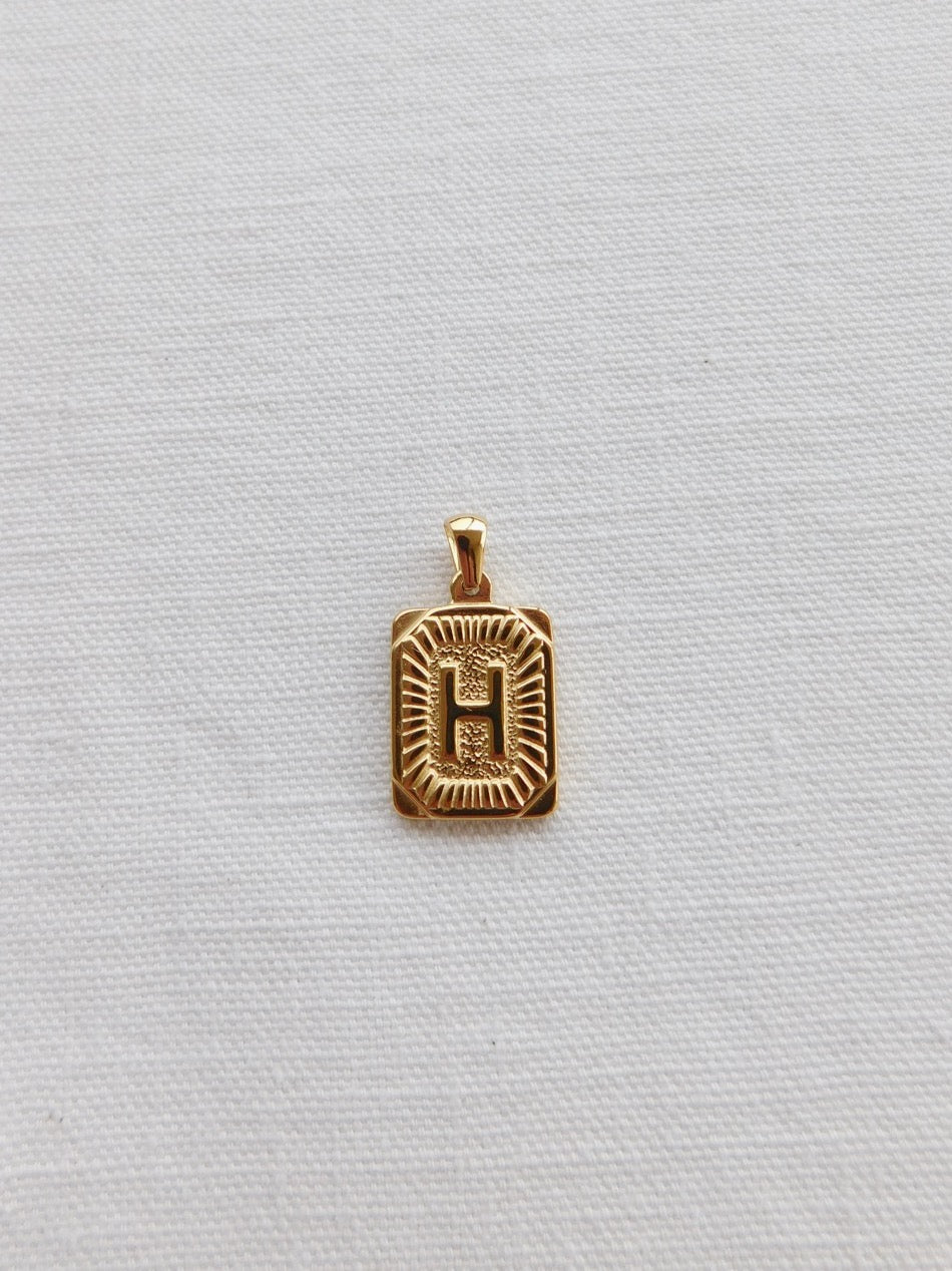 Rectangle Letter Pendant