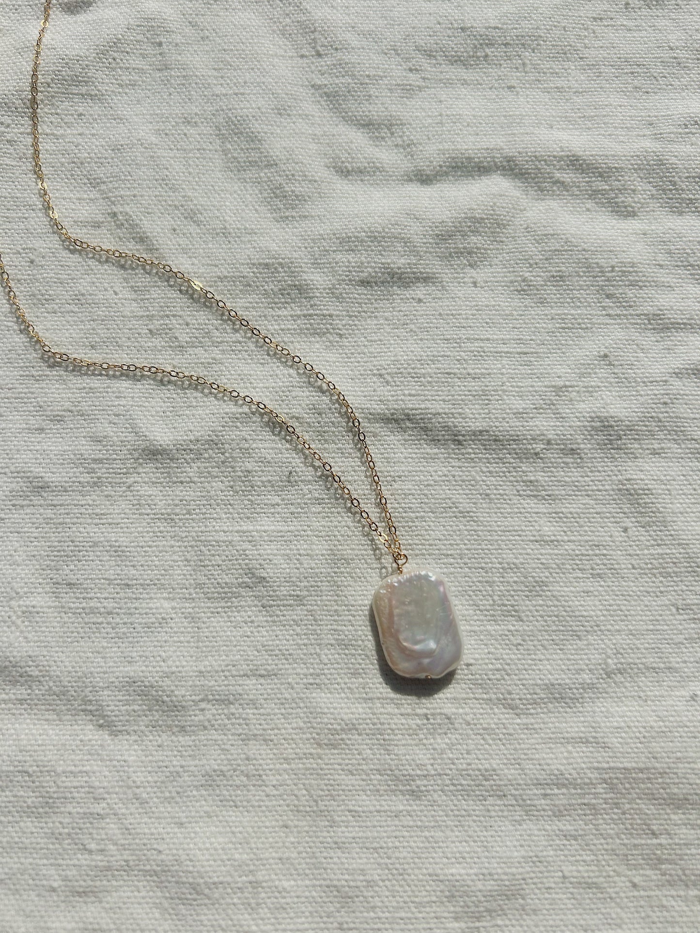 Square Pearl Necklace