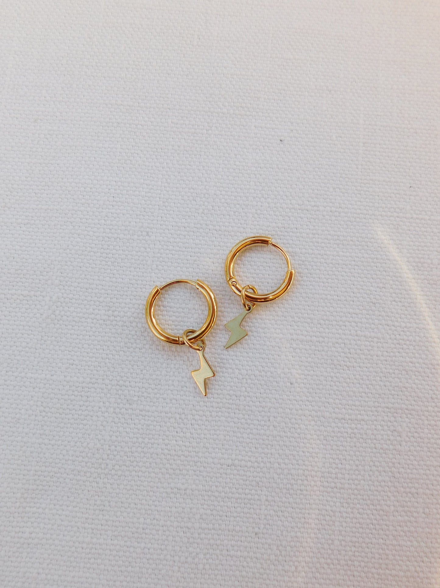 Lightning Bolt Hoops