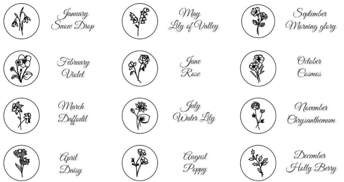 Birth Flower Necklace