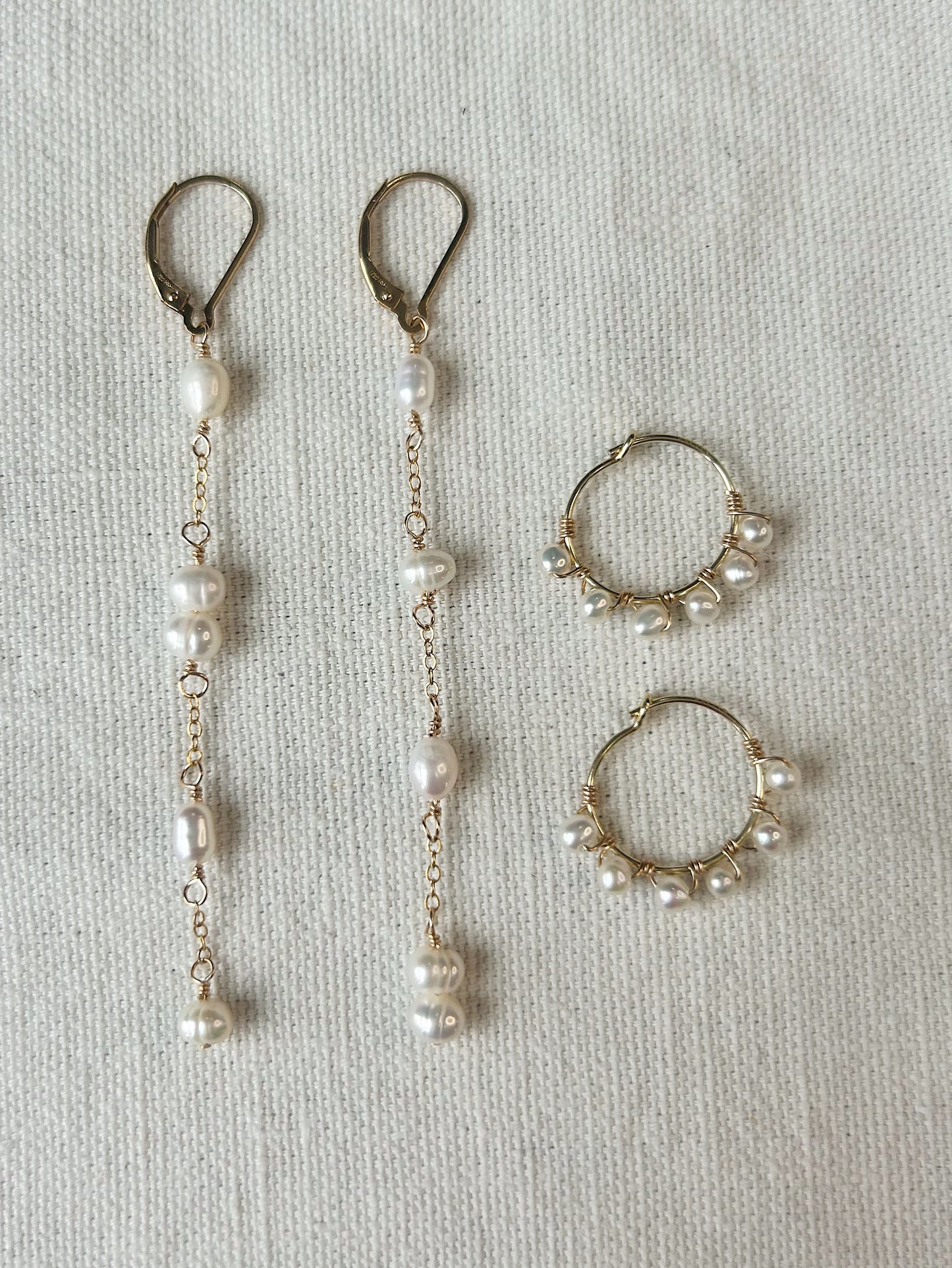 Ivy Pearl Hoops