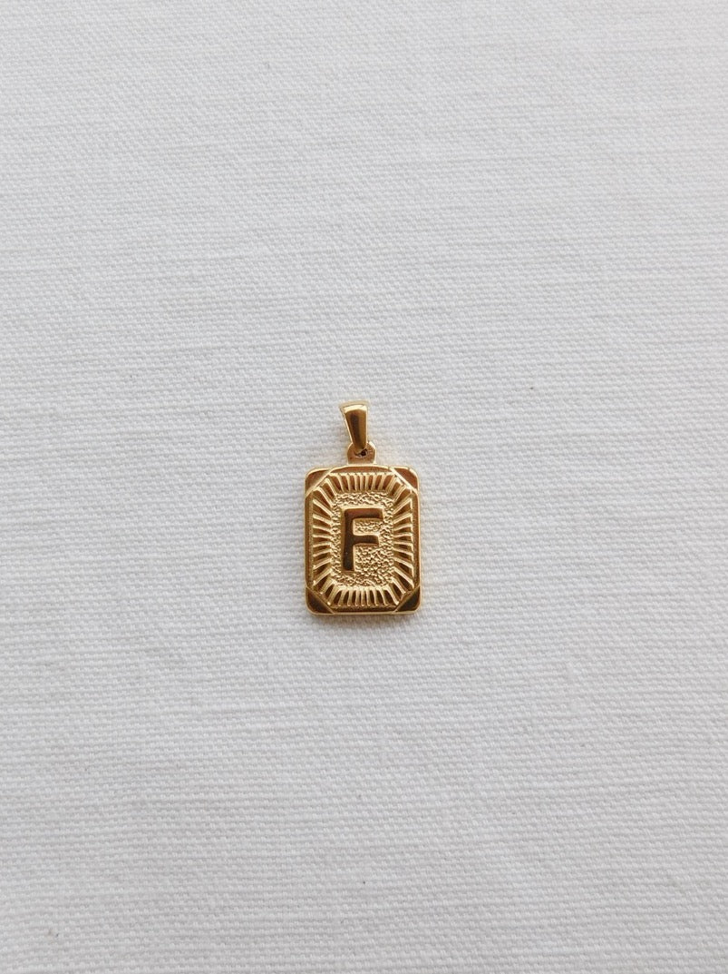 Rectangle Letter Pendant