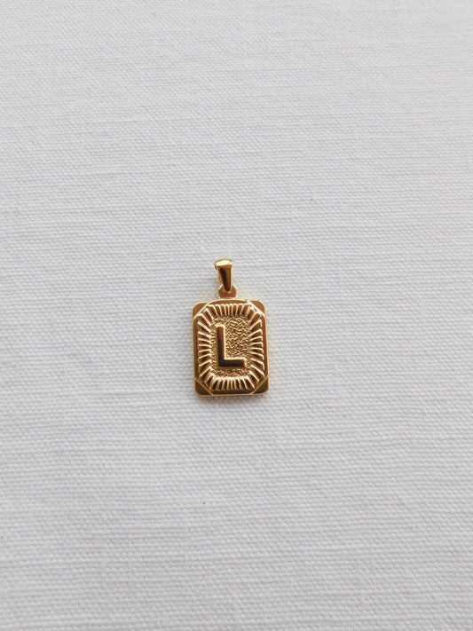 Rectangle Letter Pendant