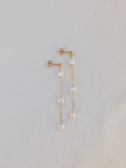 Pearl Stud Dangles