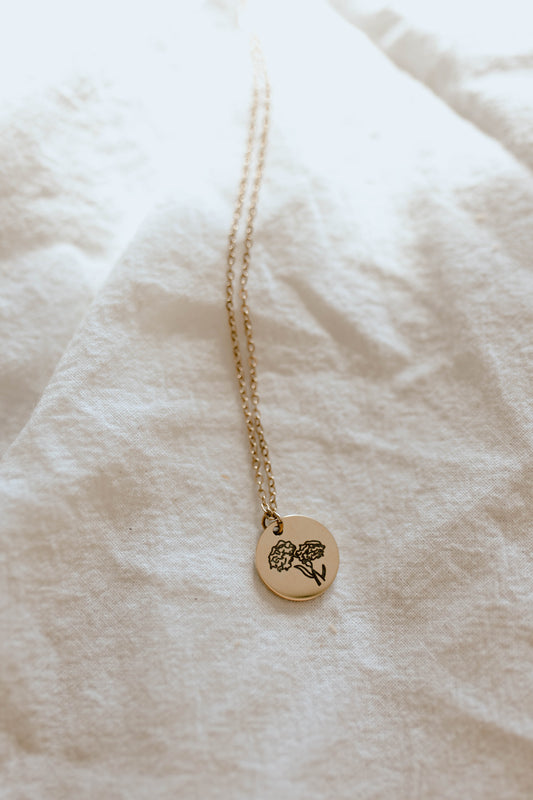 Birth Flower Necklace