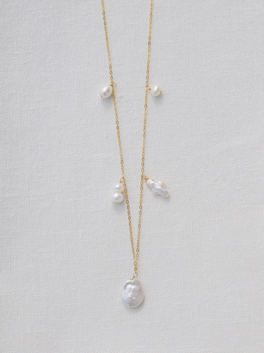 Freshwater Pearl Charm Necklace