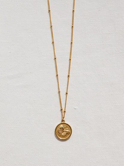Butterfly Coin Necklace