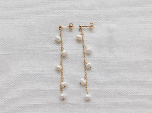 Pearl Stud Dangles