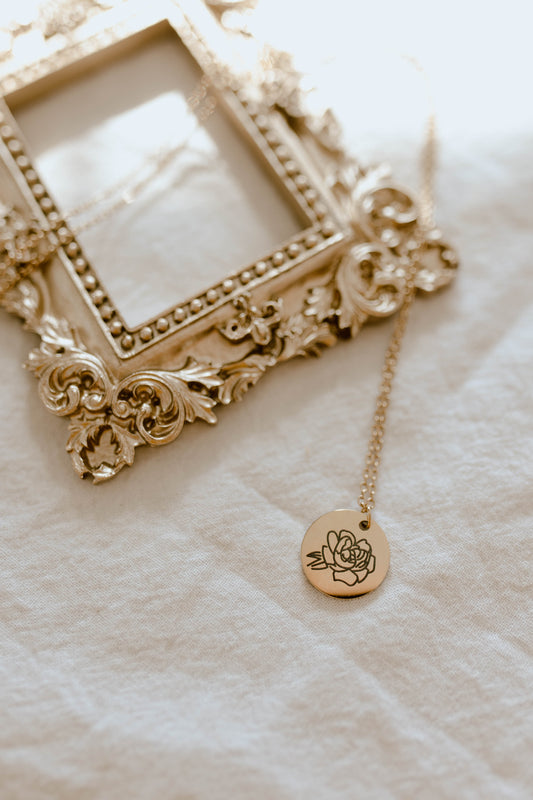Birth Flower Necklace