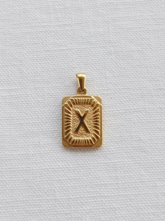 Rectangle Letter Pendant