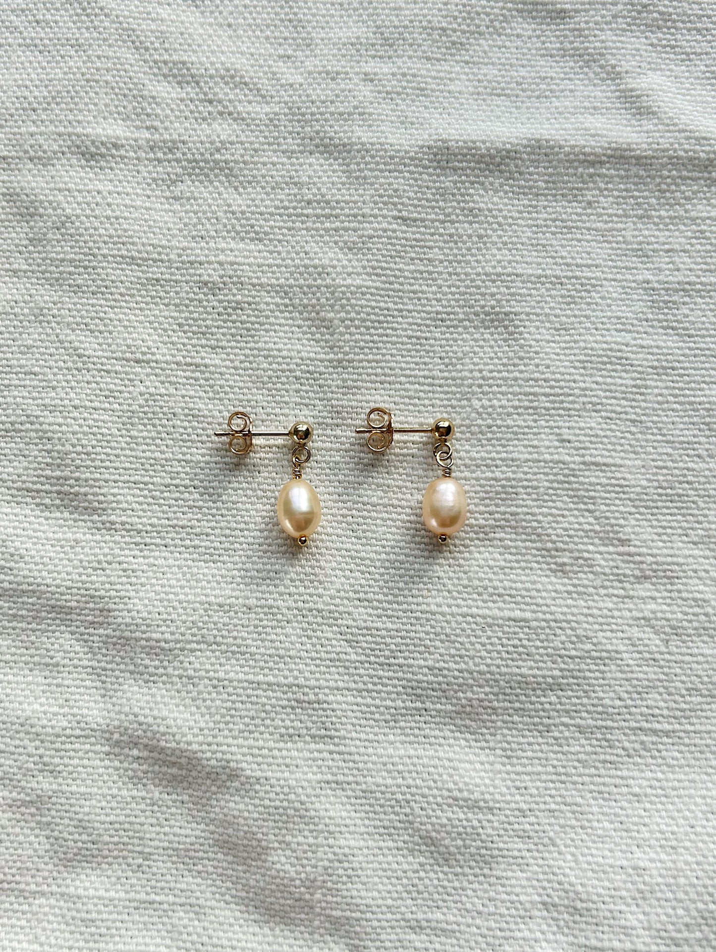 Pink Pearl Studs