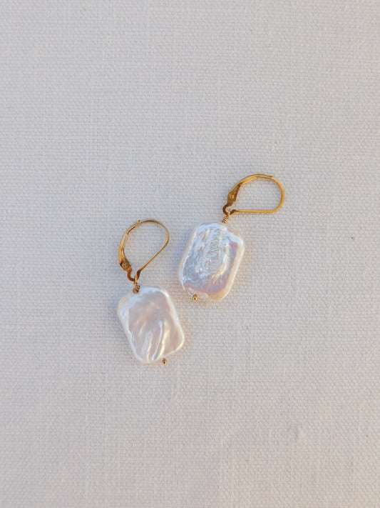 Square Pearl Earrings