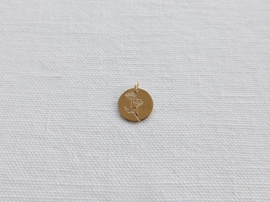 Birth Flower Charm