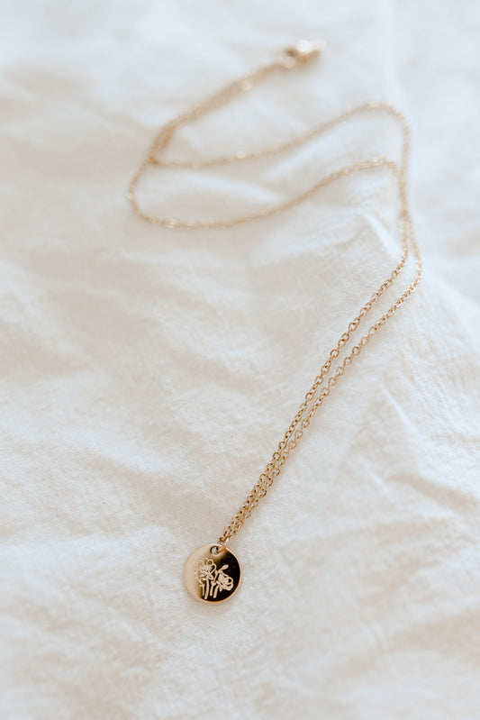 Birth Flower Necklace