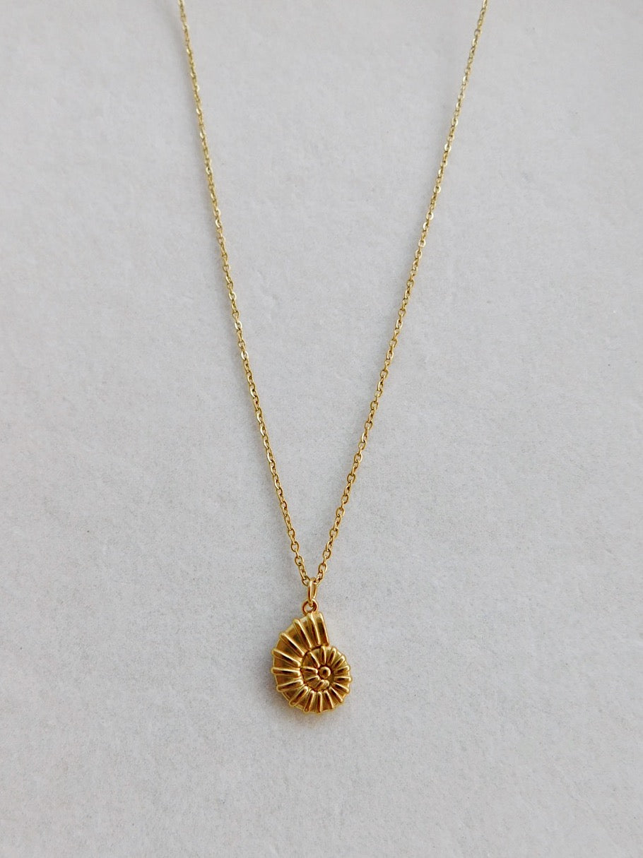 Snail Shell Charm Necklace