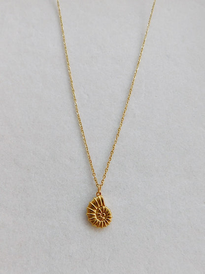 Snail Shell Charm Necklace