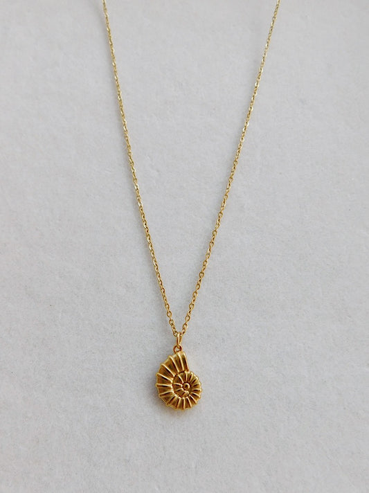 Snail Shell Charm Necklace
