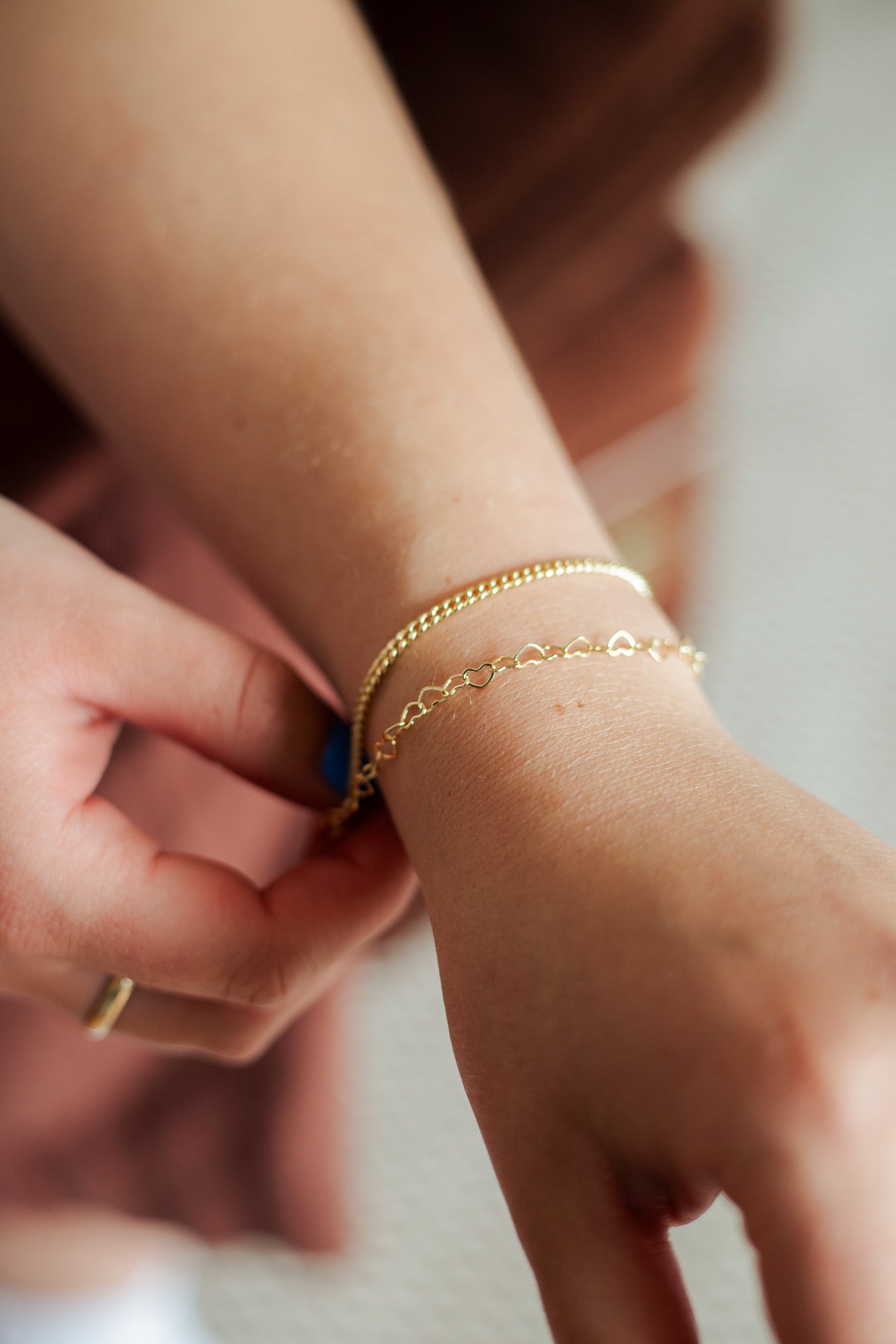 Heart Chain Bracelet