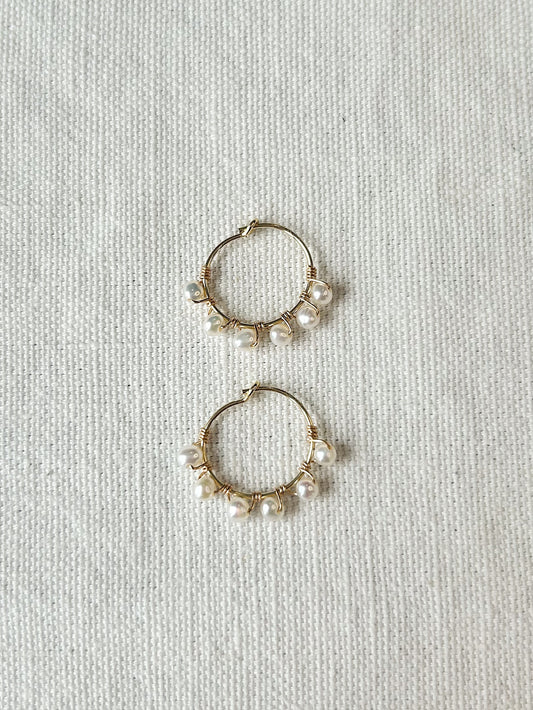 Ivy Pearl Hoops