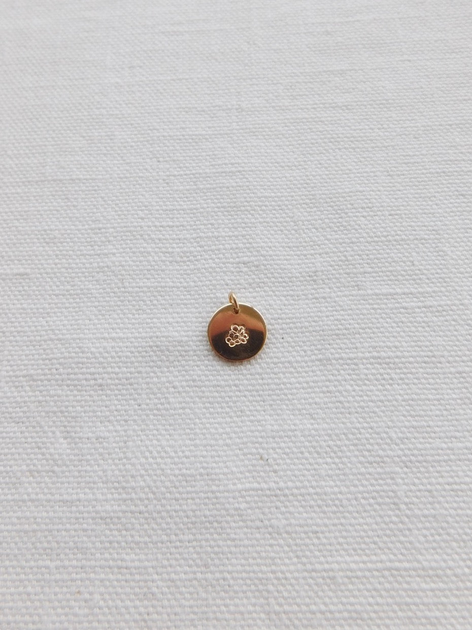 Mini Birth Flower Charm